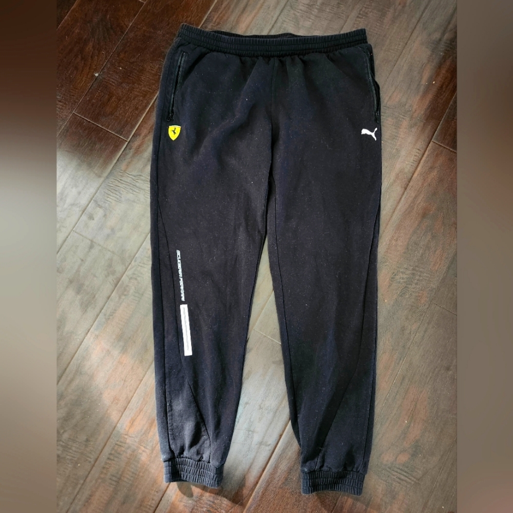 Puma Scuderia Ferrari Men’s Black Jogger Sweatpants Scuderia Ferrari XXL